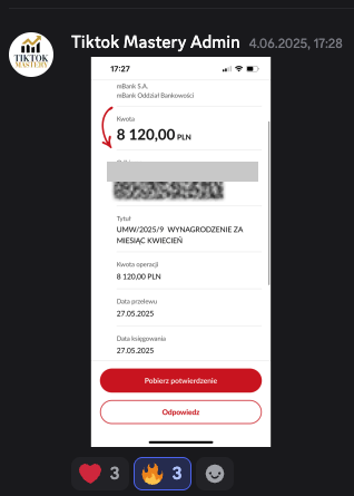 Przelew 8 120,00 zł